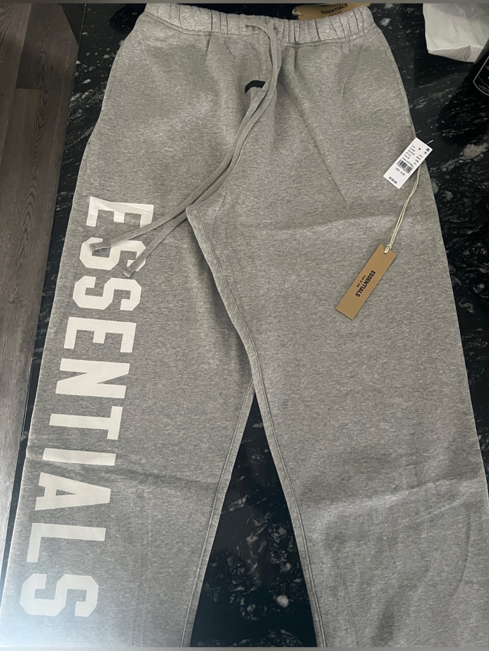 Dark Oatmeal Essentials Pants Size Small